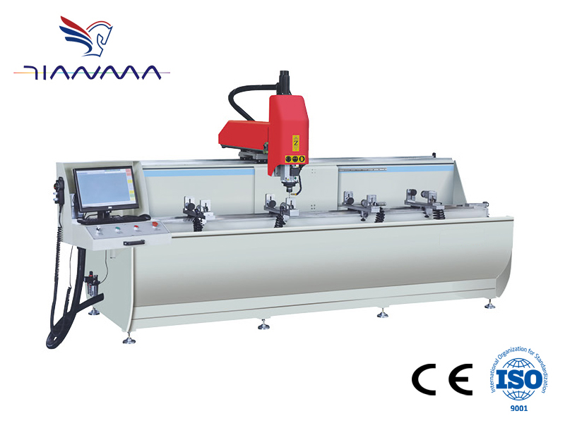 Aluminum profile 3+1 axis CNC drilling and milling Center